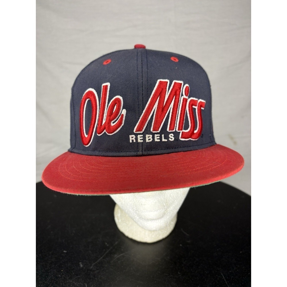 47 Brand Ole Miss Rebels SnapBack Hat Cap Red & Blue